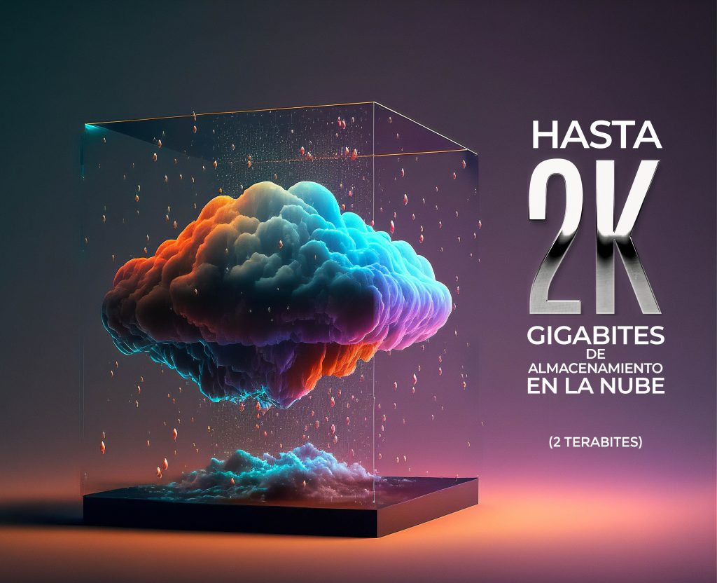 Creative cloud concept in glass cube. Cloudscape digital metaverse infrastructure